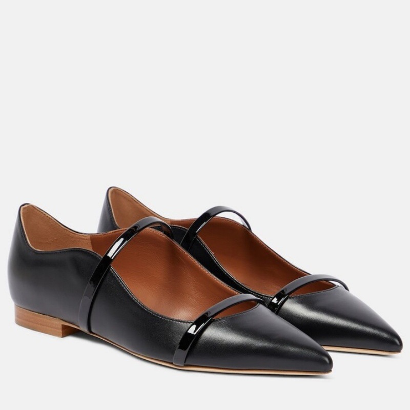 Women'S Shoes Quality - รองเท้าส้นสูงแฟชั่นผู้หญิงสำหรับฤดูใบไม้ร่วง หัวแหลม สวมแบบสลิปออน ส้นเหลี่ยม ประดับโลหะ รองเท้าส้นเตี้ย