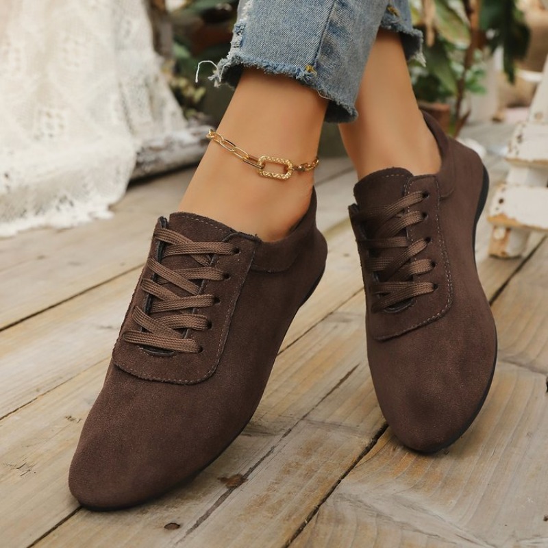 Women'S Shoes Clogs - รองเท้าโลฟเฟอร์ผู้หญิง 2026 รุ่นใหม่ รองเท้าผ้าใบเรียบง่าย สวมใส่สบาย นุ่ม