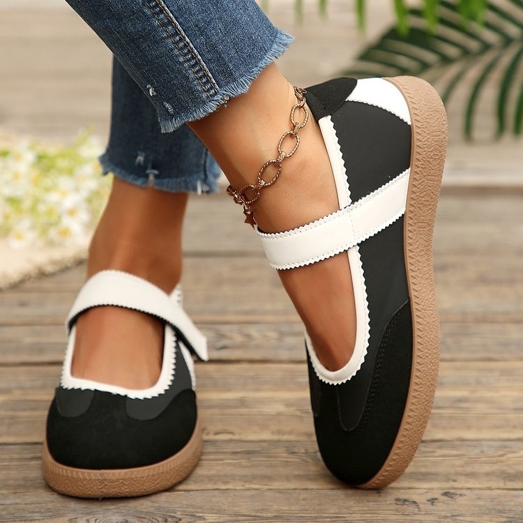 Women Shoes Tennis - รองเท้าผ้าใบแฟชั่นสไตล์เรโทรคลาสสิกสำหรับผู้หญิง รองเท้าลำลองแบบสวม รองเท้าสเก็ตบอร์ด รองเท้าเดินเล่น รองเท้าแบบติดตีนตุ๊กแก
