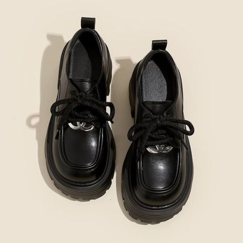 รองเท้าผู้หญิงสีขาวแบบแพลตฟอร์ - Oxford Lace Up Women บทวิจารณ์และราคา