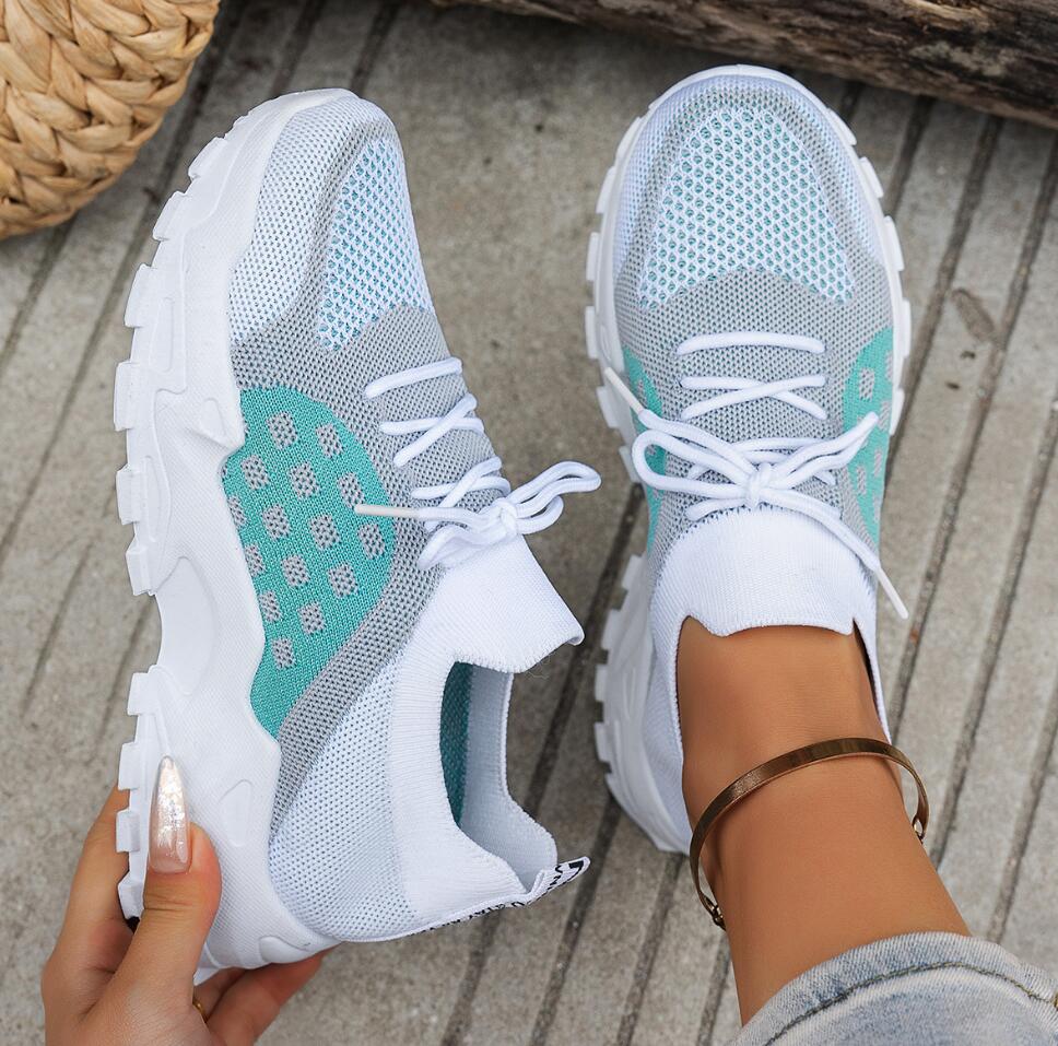 รองเท้ากีฬาผู้หญิงแบบถักตาข่าย - Women Shoes Tennis บทวิจารณ์และราคา