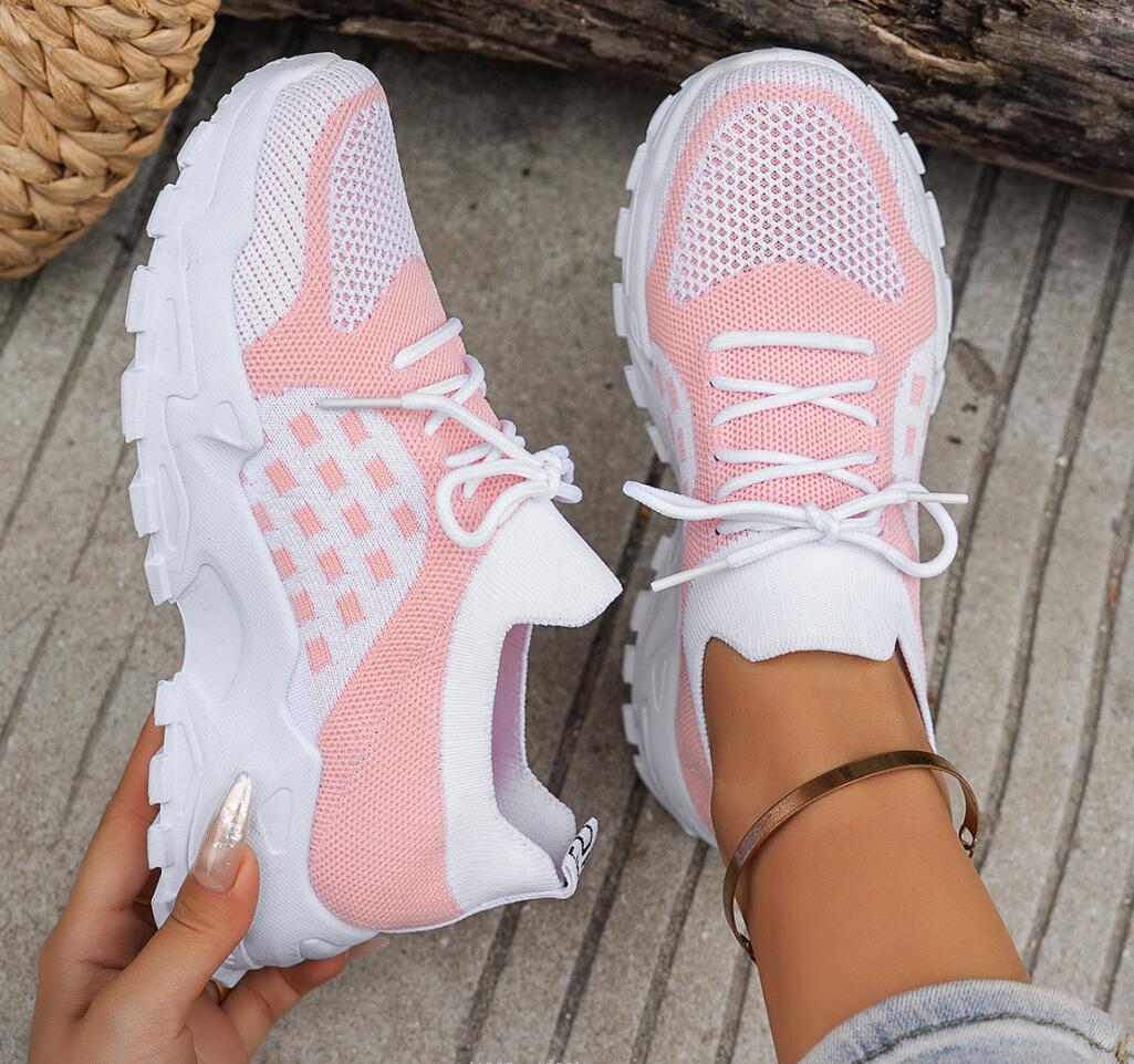 รองเท้ากีฬาผู้หญิงแบบถักตาข่าย - Women Shoes Tennis บทวิจารณ์และราคา