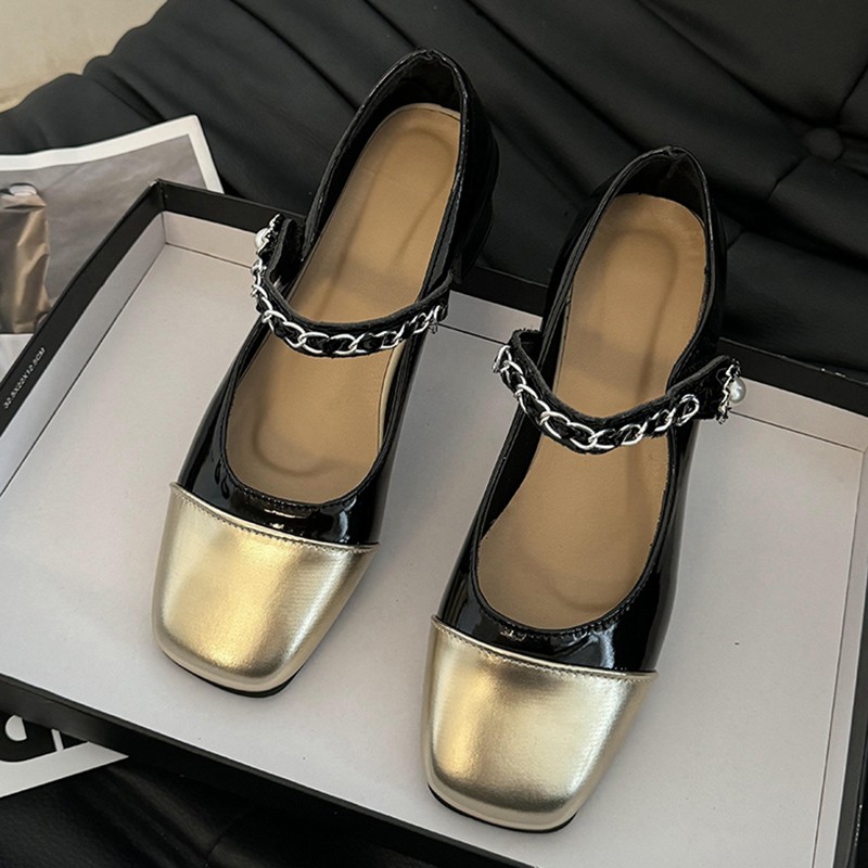 รองเท้าส้นสูงแบบหนาประดับมุก ร - Women'S Shoes Quality บทวิจารณ์และราคา