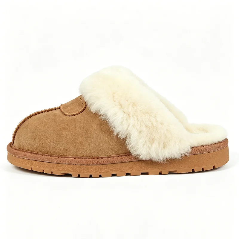รองเท้าแตะขนสัตว์ธรรมชาติสำหรั - Mule Slip On บทวิจารณ์และราคา