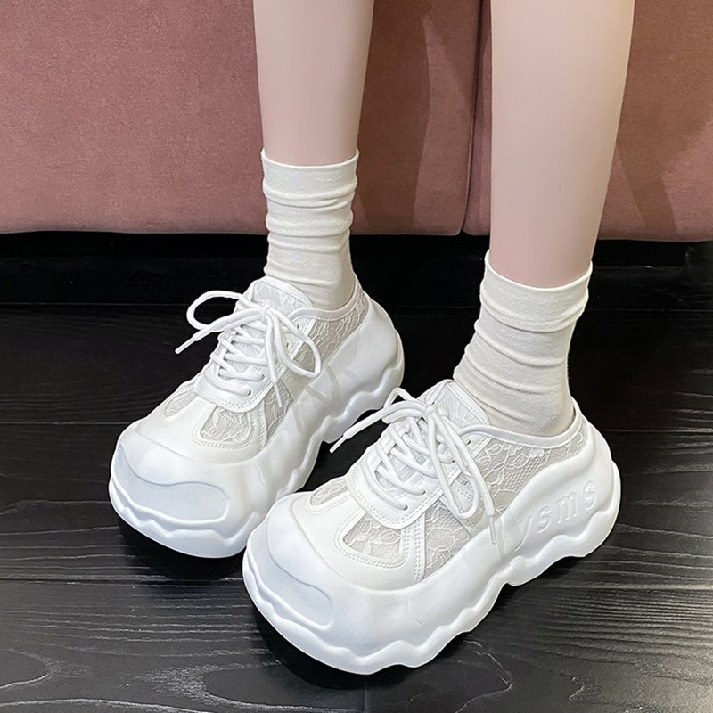 รองเท้าผ้าใบเสริมส้นสำหรับผู้ห - Women Shoes Tennis บทวิจารณ์และราคา