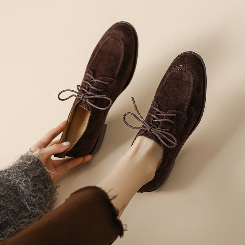 รองเท้าผู้หญิงสไตล์อังกฤษแบบสว - Oxford Lace Up Women บทวิจารณ์และราคา
