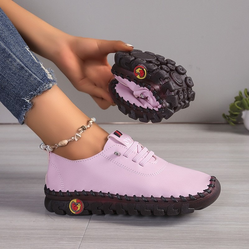 รองเท้าหนังลำลองสำหรับผู้หญิง  - Oxford Lace Up Women บทวิจารณ์และราคา