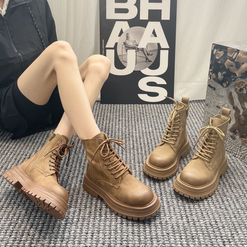 รองเท้าบูทสั้นผู้หญิง ฤดูใบไม้ - Sock Boot Women บทวิจารณ์และราคา