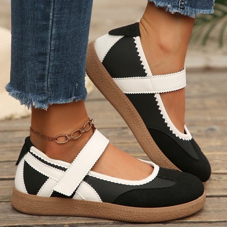 รองเท้าผ้าใบแฟชั่นสไตล์เรโทรคล - Women Shoes Tennis บทวิจารณ์และราคา