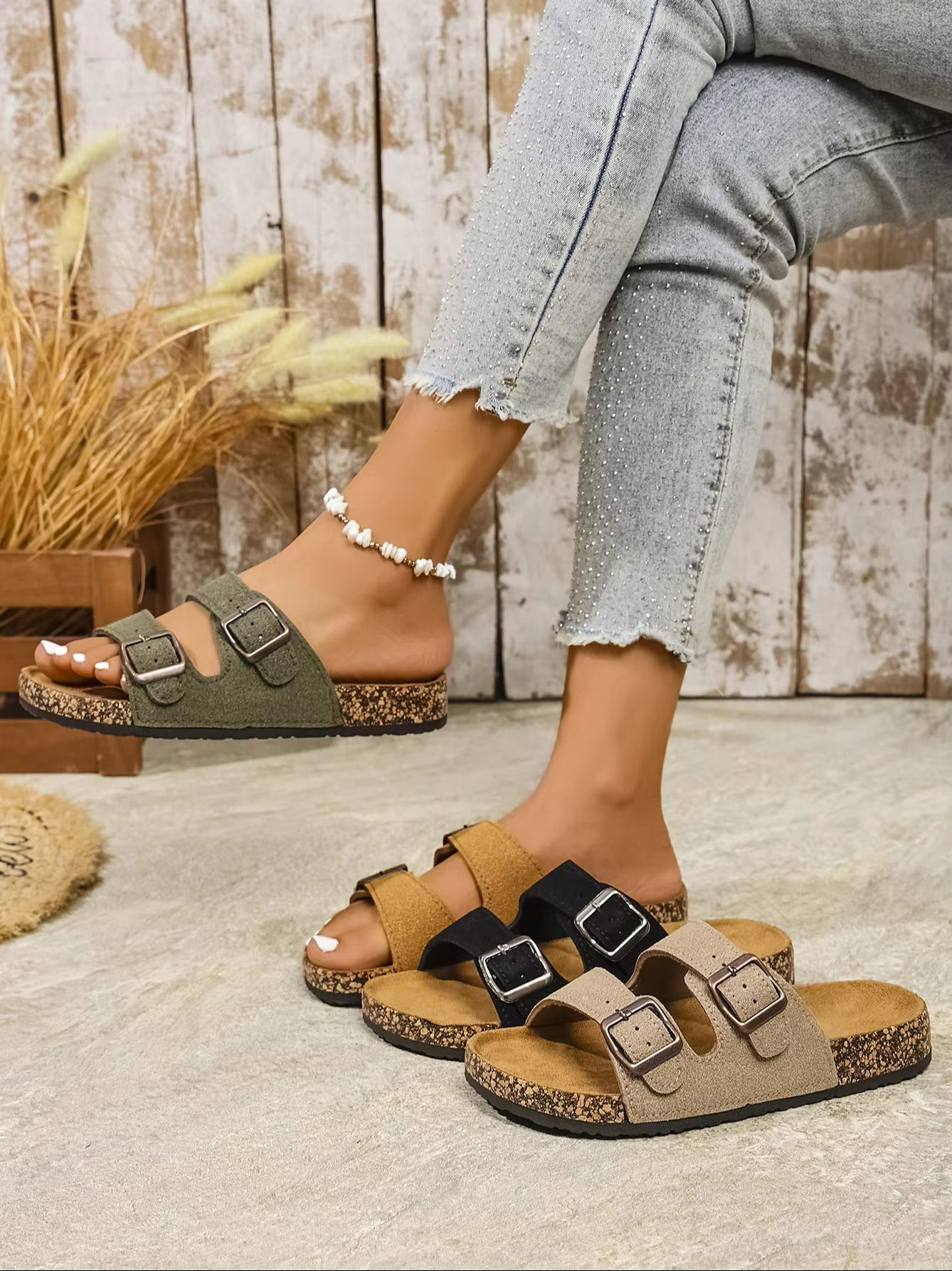 รองเท้าแตะผู้หญิงแบบสวม ส้นแบน - Mule Slip On บทวิจารณ์และราคา